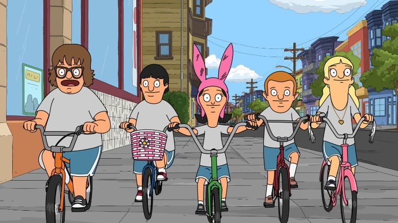 Bobs Burgers kids bicycle ride