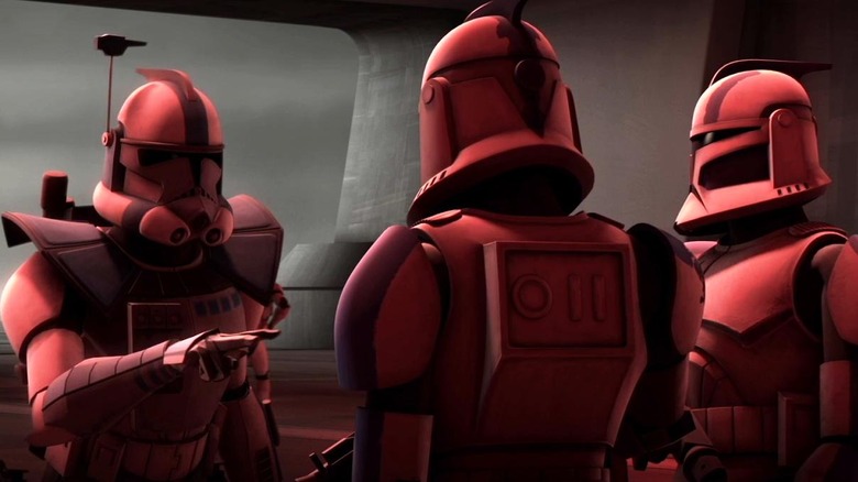 Clones preparing for battle
