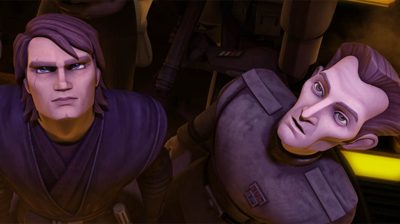 Anakin standing with Tarkin