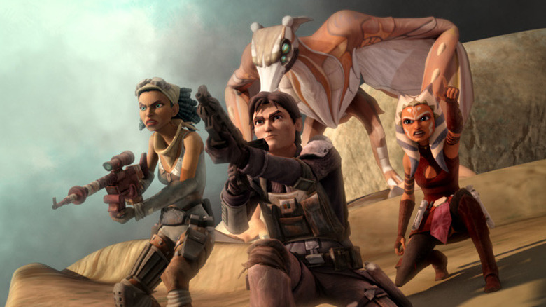 Ahsoka and rebels fighting Separatists