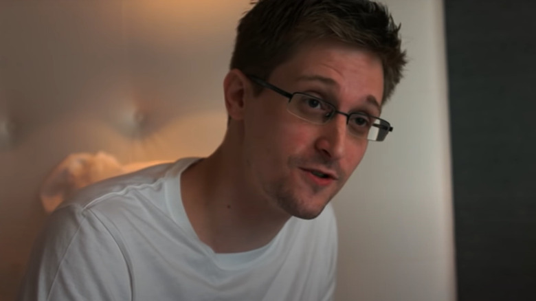 Edward Snowden talking