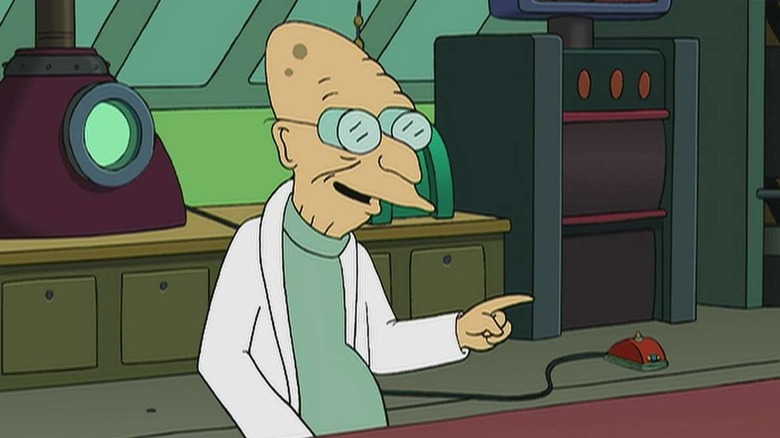 Professor Farnsworth pointing finger