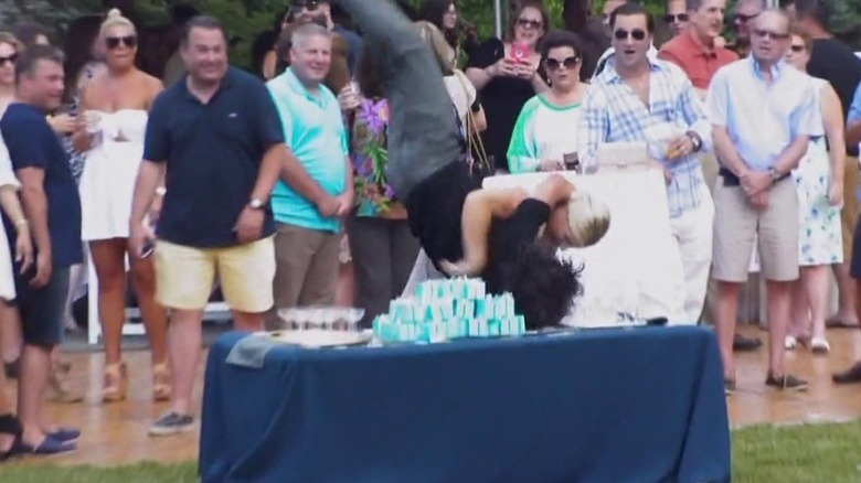 Kayla throwing Murr through table
