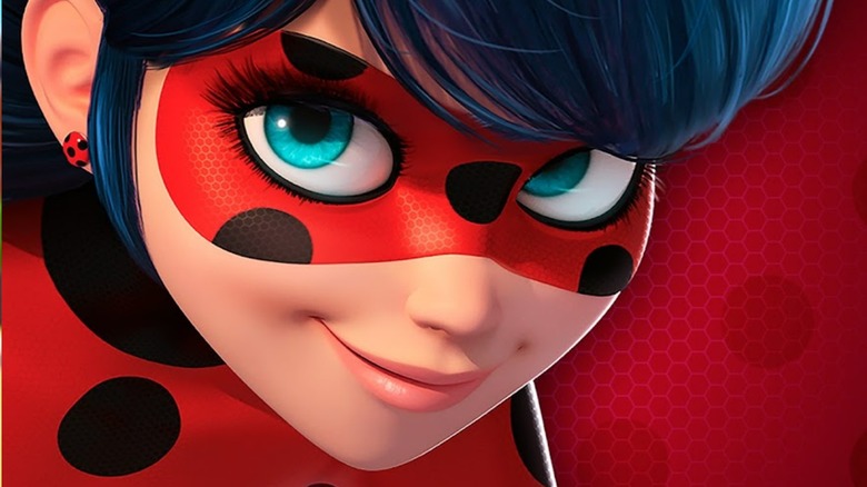Ladybug smiling close-up
