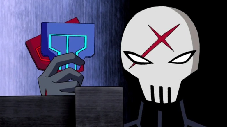 Red X holding up microchips