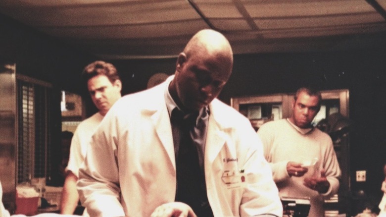 Dr. Gideon helps a sick patient