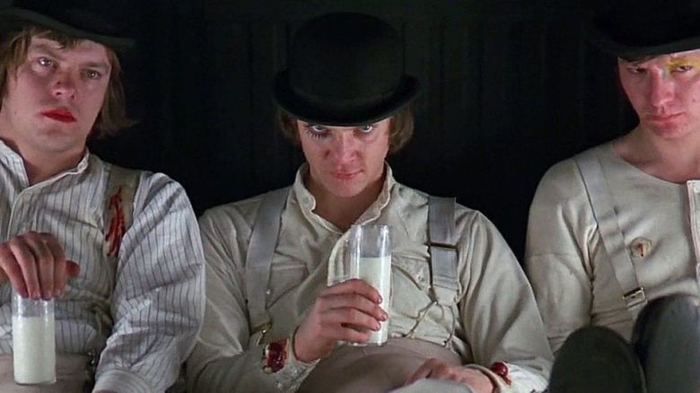 Malcolm McDowell as Alex DeLarge in A Clockwork Orange