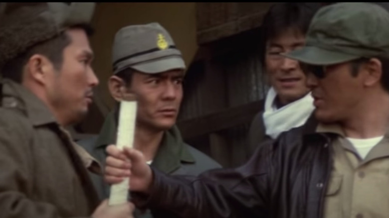 Gangsters fighting over sword