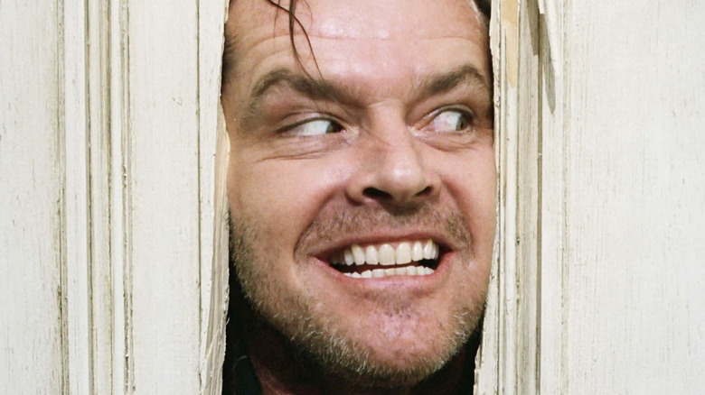 Jack Nicholson grins