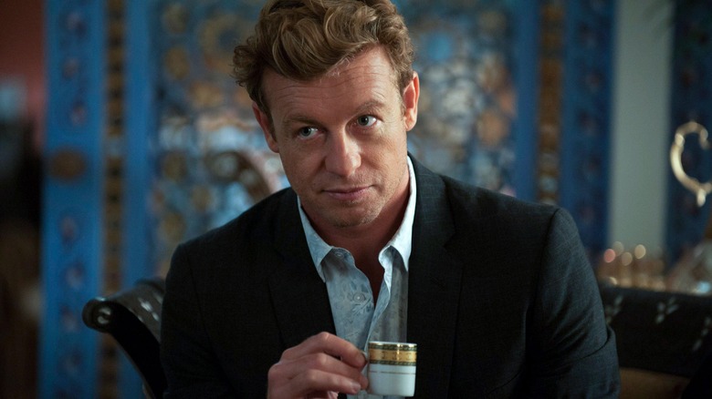 Patrick Jane with an espresso