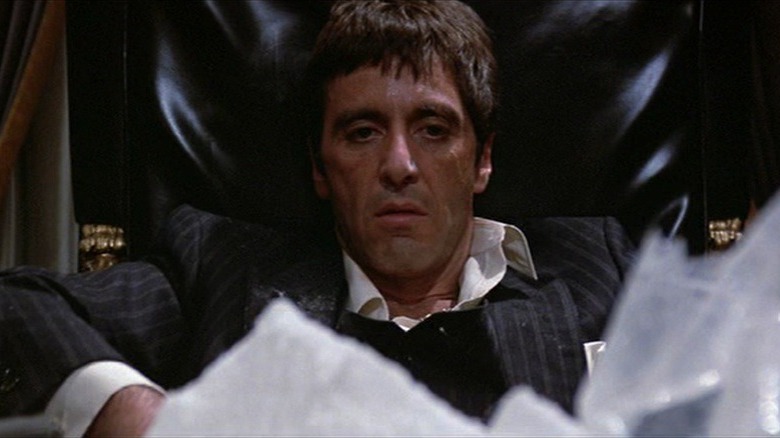 Tony Montana at desk