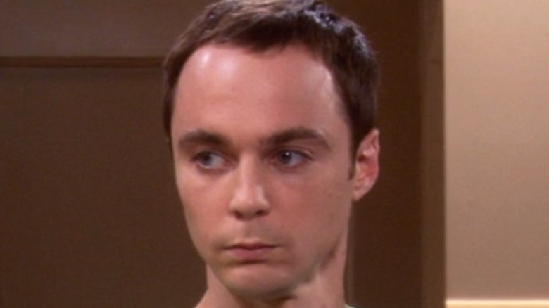 Sheldon Cooper frowning