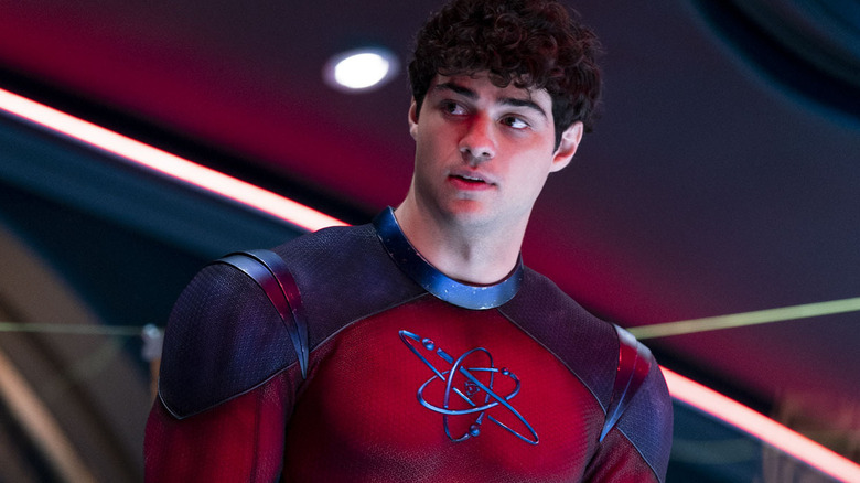 Albert "Al" Rothstein/Atom Smasher listening to orders in Black Adam (2022)