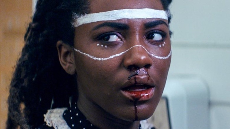 Knives and Skin face paint blood