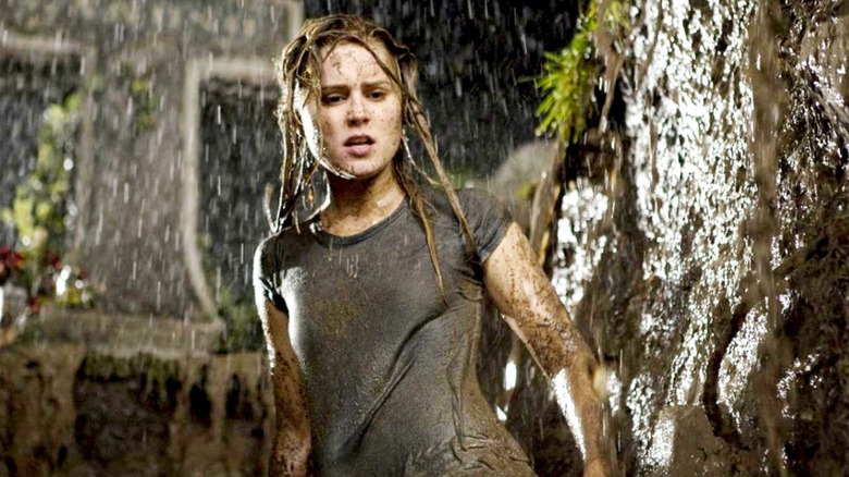 Raining mud on our main character