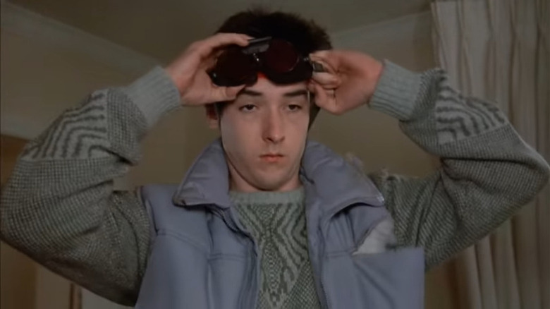 John Cusack wearing goggles