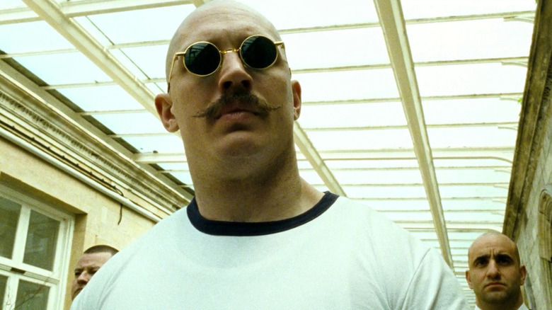 Bronson wearing sunglasses
