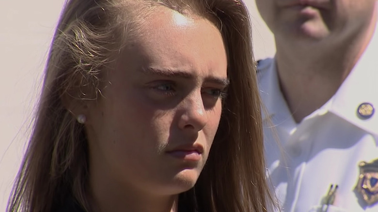 Michelle Carter fora do tribunal