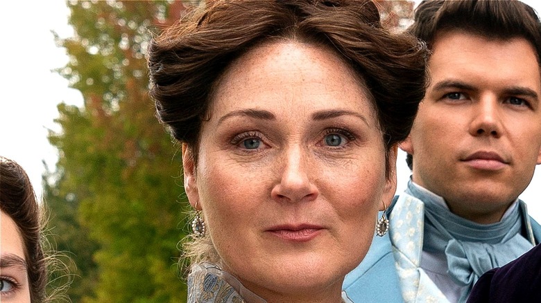 Violet Bridgerton smirking