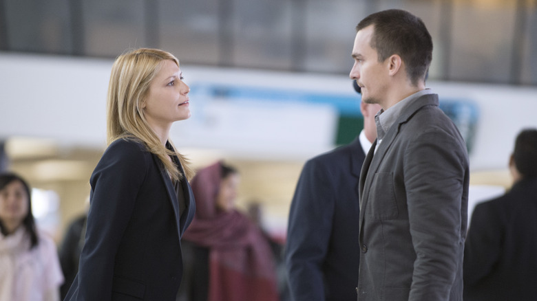 Carrie Mathison talks to Peter Quinn in "Homeland"