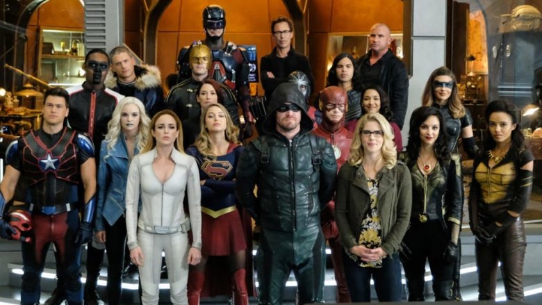 A huge gathering of Arrowverse characters