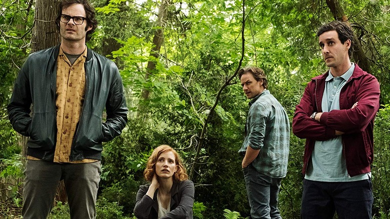 Bill Hader, Jessica Chastain, James McAvoy, and James Ransome in It: Chapter Two