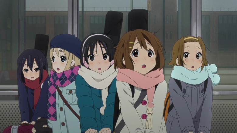 The lead girls of K-On! The Movie (2011)