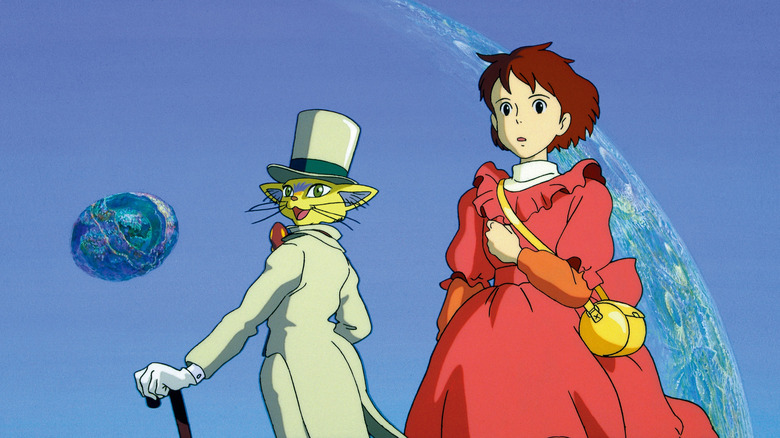 Shizuku narrates her fantasy story with the Baron in Whisper of the Heart (1998)