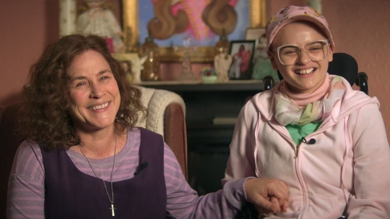 Dee Dee holding Gypsy's hand in "The Act"