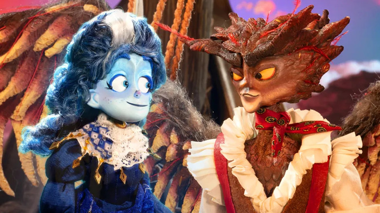 Francisca and Prince Herneval in his kingdom in "I Am Frankelda" (2026)