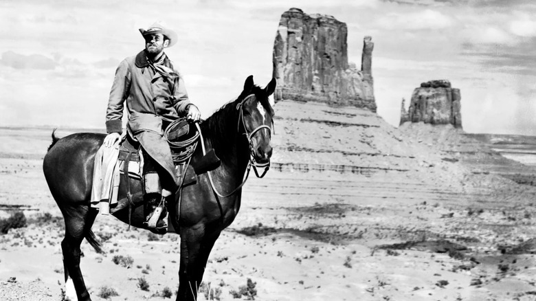 Wyatt Earp on horseback in My Darling Clementine (1946)