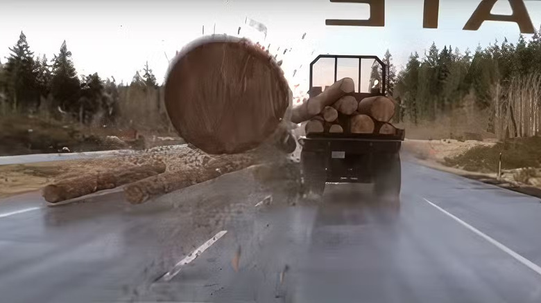 The logs come loose from the truck in Final Destination 2 (2003)