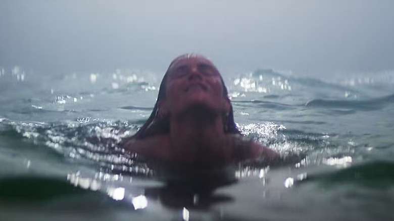 Chrissie Watkins in the water in Jaws (1975)