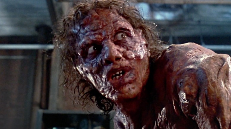 Seth Brundle mid transformation in The Fly (1986)