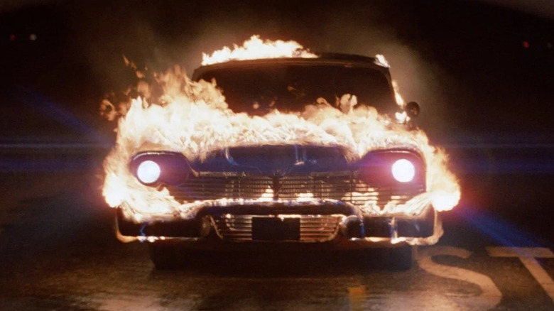 Christine on fire in Christine (1983)