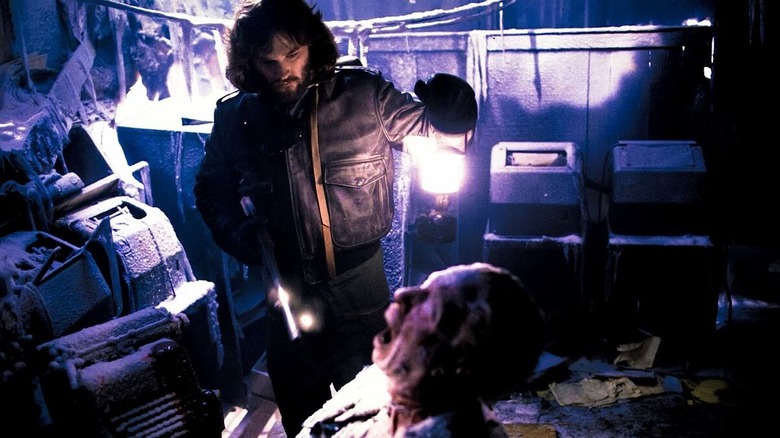 MacReady discovering the dead bodies in The Thing (1982)