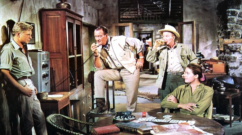 Sean Mercer talks on the radio in "Hatari!" (1962)