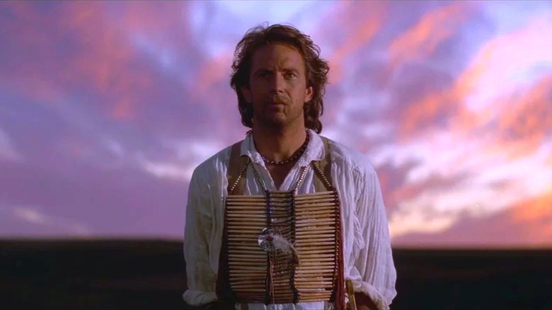 John Dunbar wearing a dress shirt with Lakota clothing in Dances with Wolves