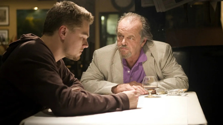 Billy and Frank having a tense chat in The Departed (2006)