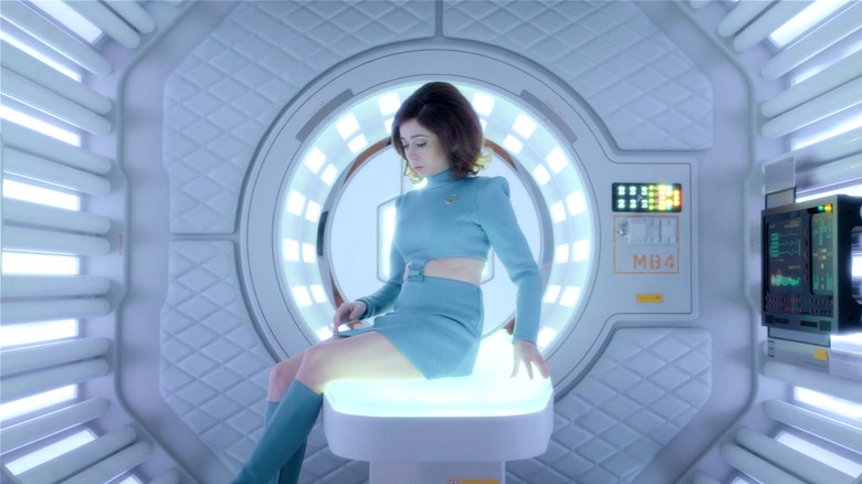 Lieutenant Cole sitting on a platform in 