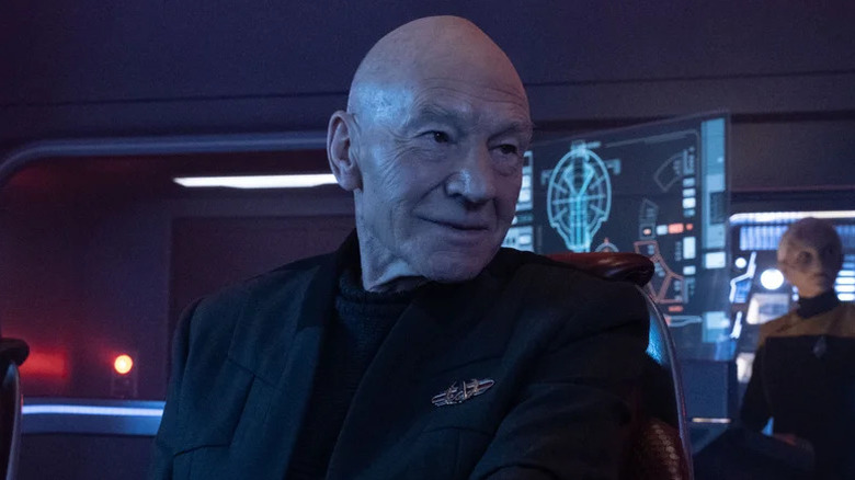Jean-Luc Picard looking thoughtful on Picard
