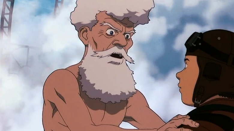 Lloyd Steam talking to Ray Steam in Steamboy