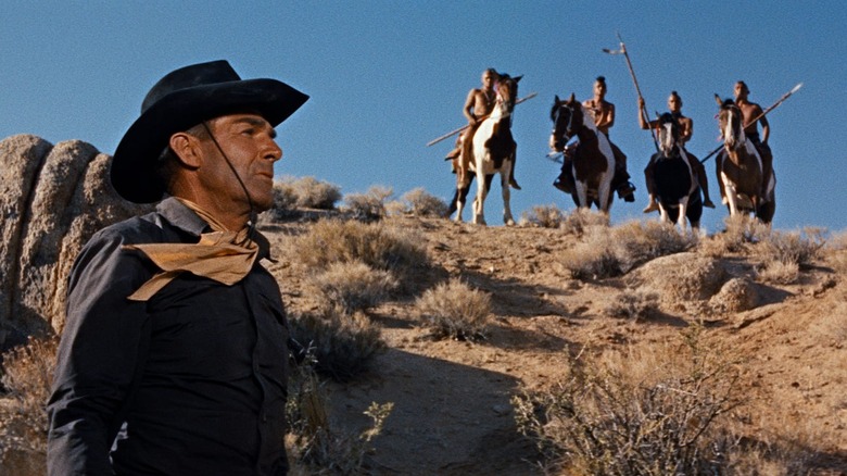 Jefferson Cody reckoning with being cornered in Comanche Station (1960)