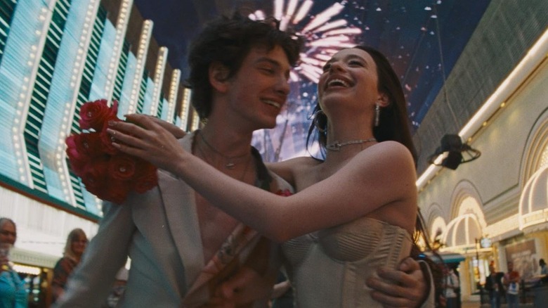 Vanya and Ani twirling around Las Vegas in Anora (2024)