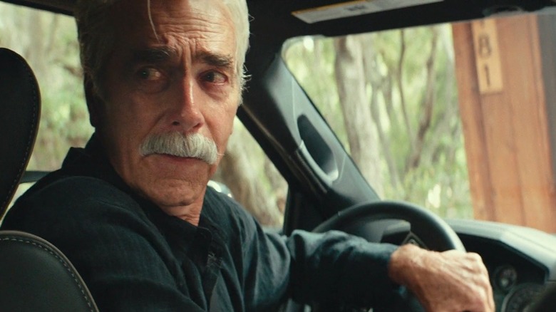 Bobby Maine driving away while teary-eyed in A Star is Born (2018)