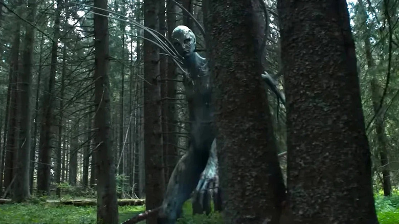 An alien wandering through woods in "Hope"