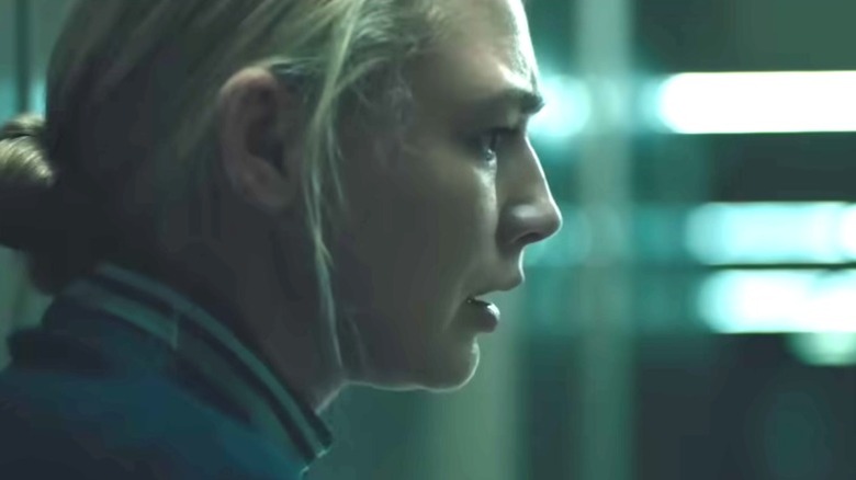 Dr. Klimova looking horrified in Sputnik (2020)