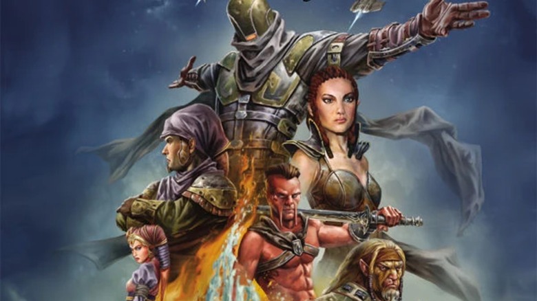 Various characters presented together on the cover of "Star Wars: Dawn of the Jedi" #1