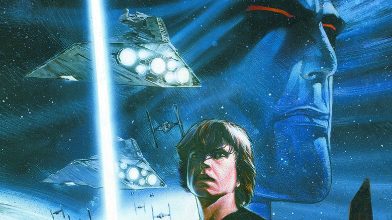 Luke Skywalker and Grand Admiral Thrawn on the cover of "Star Wars: Heir to the Empire" #1