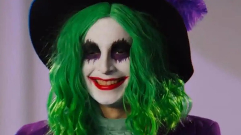 Joker the Harlequin smiling, ready for mayhem, in "The People's Joker"